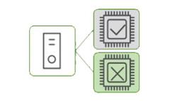 partitioning icon for our software assert management services